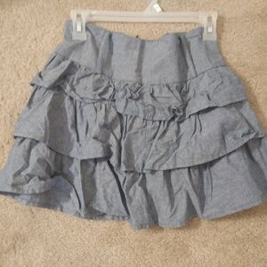 Denim mini skirt